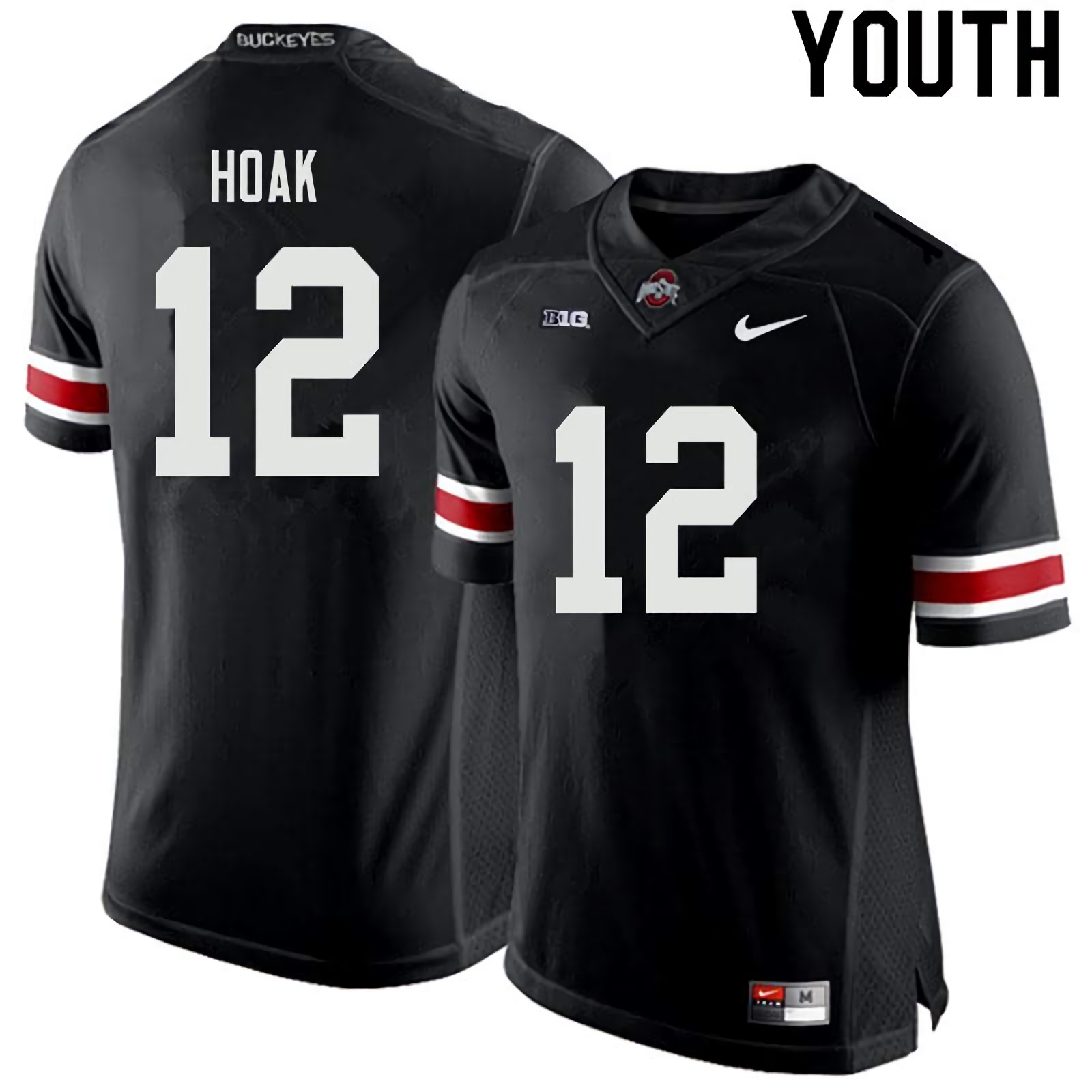 Gunnar Hoak Ohio State Buckeyes Youth NCAA #12 Nike Black College Stitched Football Jersey WYN1556FQ
